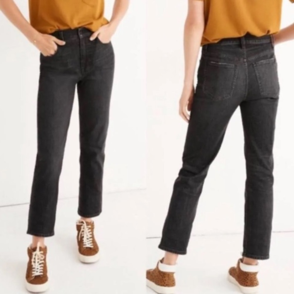 Madewell Black Straight-Leg Jeans